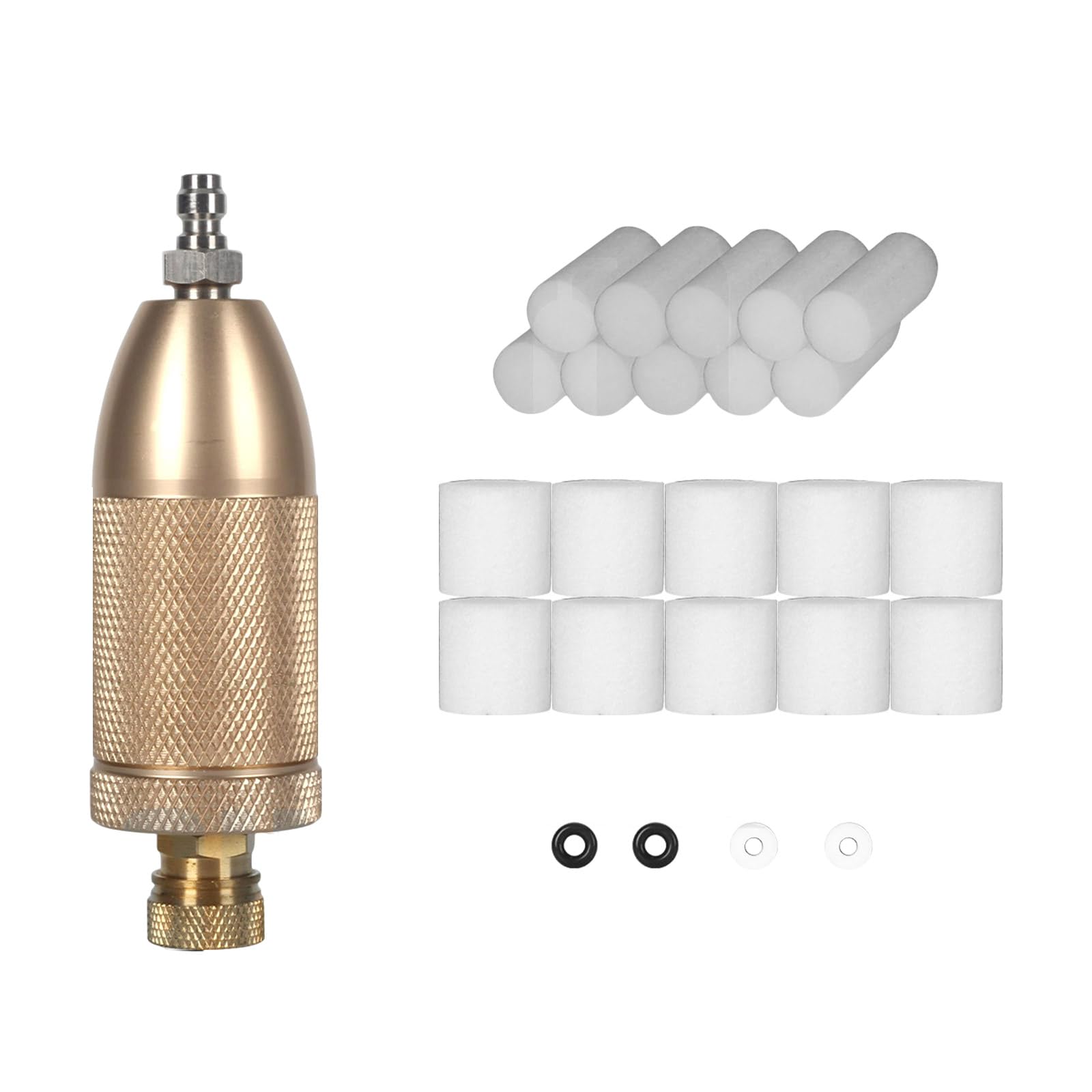 Aluminum Double Defense Air Fitting Coupler 30MPa Strong Leak Proof Designs for Underwater Diving Use High Pressure Aluminum Pneumatic Fittings