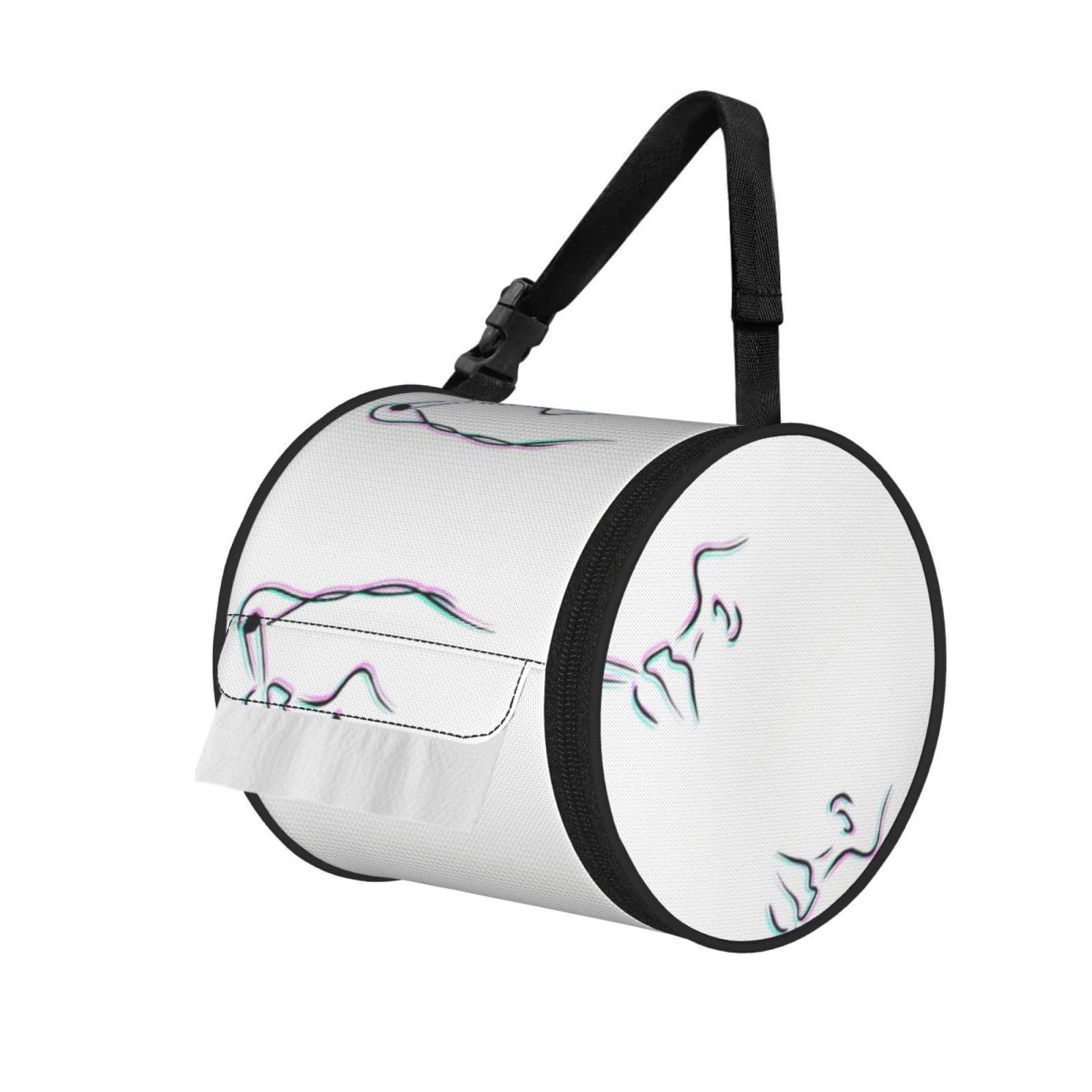 Smoker Print Fashion Tissues Organizer Box, Hanging Tissue Holder For Purse Coins For Car Office Daily Outing