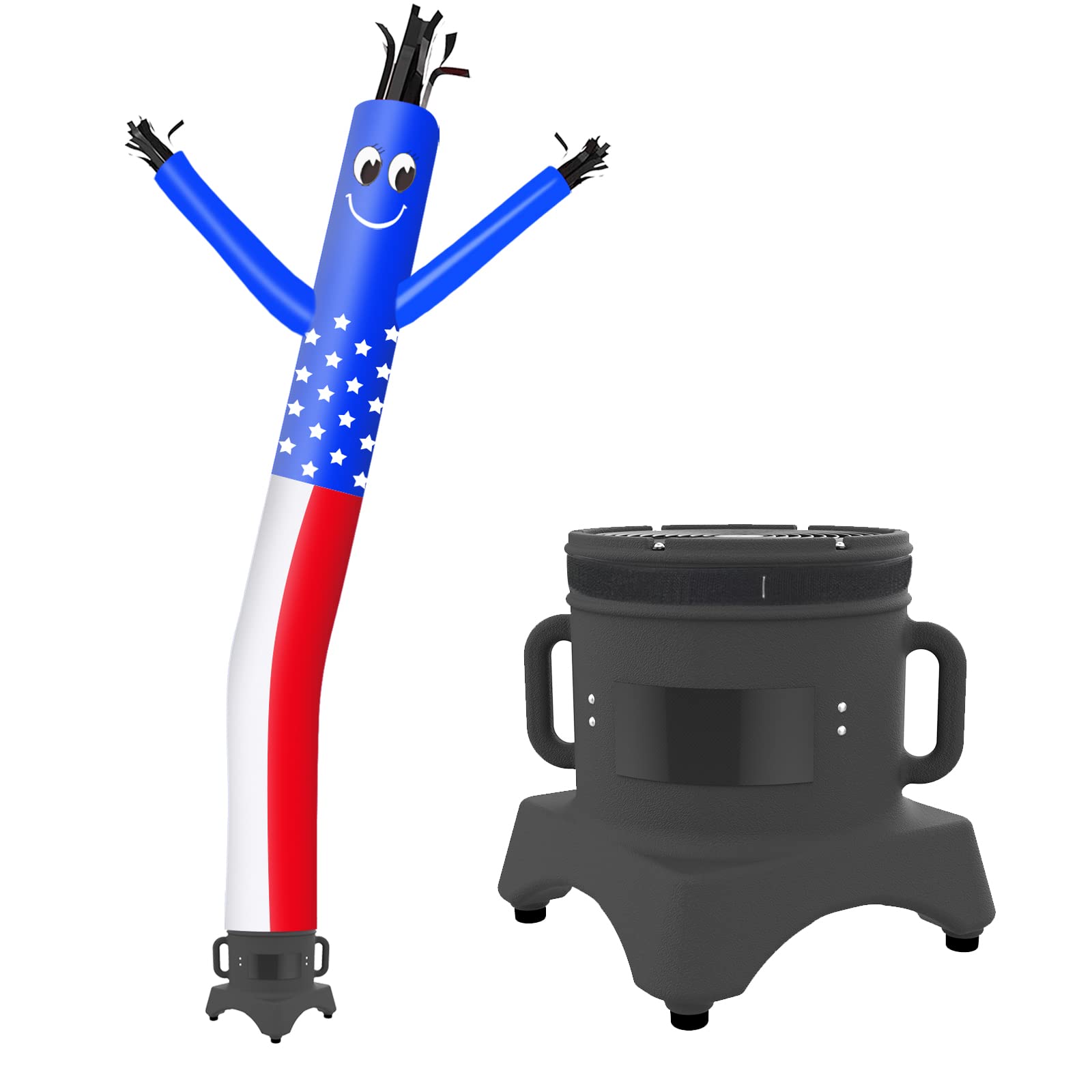 Photo 1 of **PARTS ONLY-NO TUBE MAN** MOUNTO 10ft Inflatable Dancer Waving Tube Man Puppet for Store Sign (US-Flag)