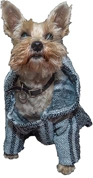 Mexican Dog Poncho Doggo Hoodie Baja Ponchos Blanket for Dogs Costume Pup Crew Pajamas Chihuahua Sweater Clothes from Small, Medium to Big Dog Made in Mexico with Recycled Fabric 2, Gray