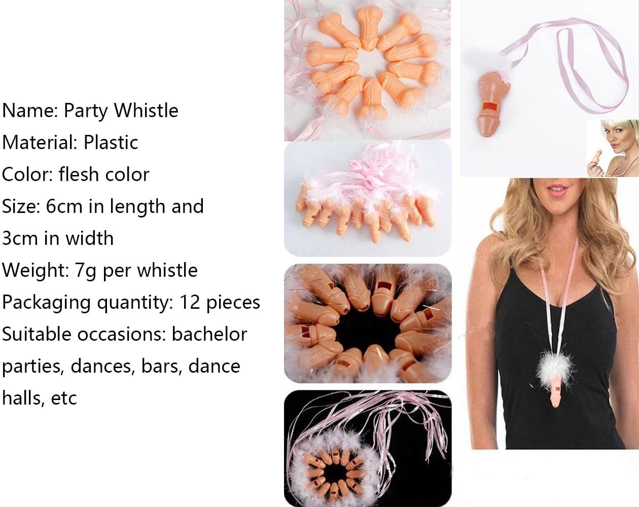 12 Pcs Prank Bachelorette Party Whistle Home Kitchen Event Party Supplies Novelty Party Favors Set H1