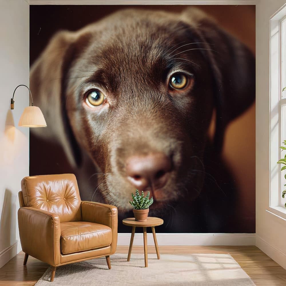 Carta da Parati Murale TNT Marrone Fotomurale 3D Rimovibile 350x256 cm