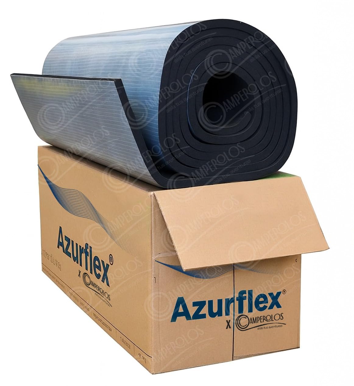 Rollo aislante termico autoadhesivo de caucho de 10mm de espesor y 10m2 (10*1,0mt)