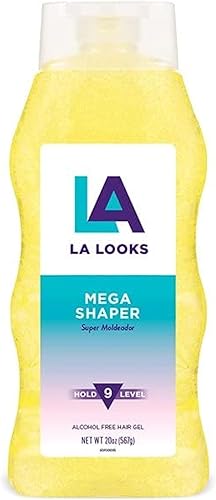 La Looks Gel #9 Mega Mega de 20 onzas (amarillo) (20.0 fl oz) (paquete de 6)