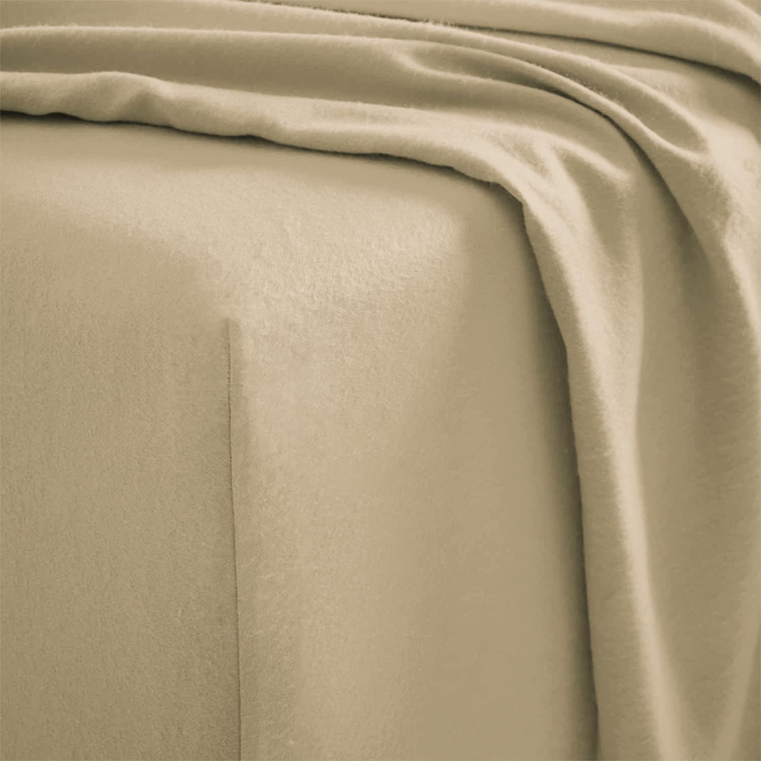 Amigozone Latte 100% Brushed Cotton Extra Deep 16"(40Cm) Flannelette Fitted Sheets (, 4Ft Small Double)