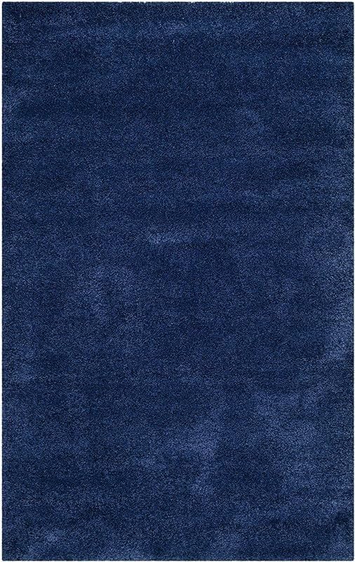 Image of Carpet for Living Room 5X7 FEET Modern Soft Shaggy Carpet Thick, Fluffy & 2 inch Pile Shag Rug for Your Kids Room, Bedroom & Livingroom (Blue)