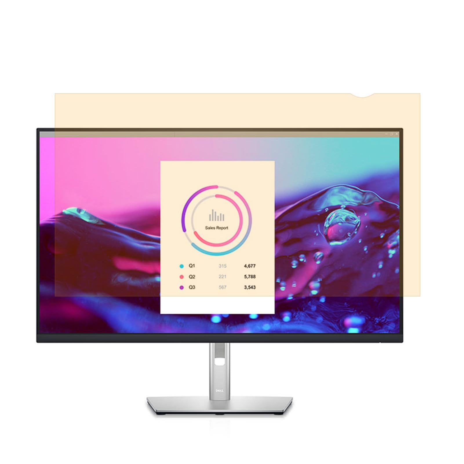 Filtro dello Schermo per la Privacy,Golden Privacy SN Filter Reversibile ad Alta trasmittanza 30° Invisibile Anti-UV antiriflo per Monitor da 19 Pollici