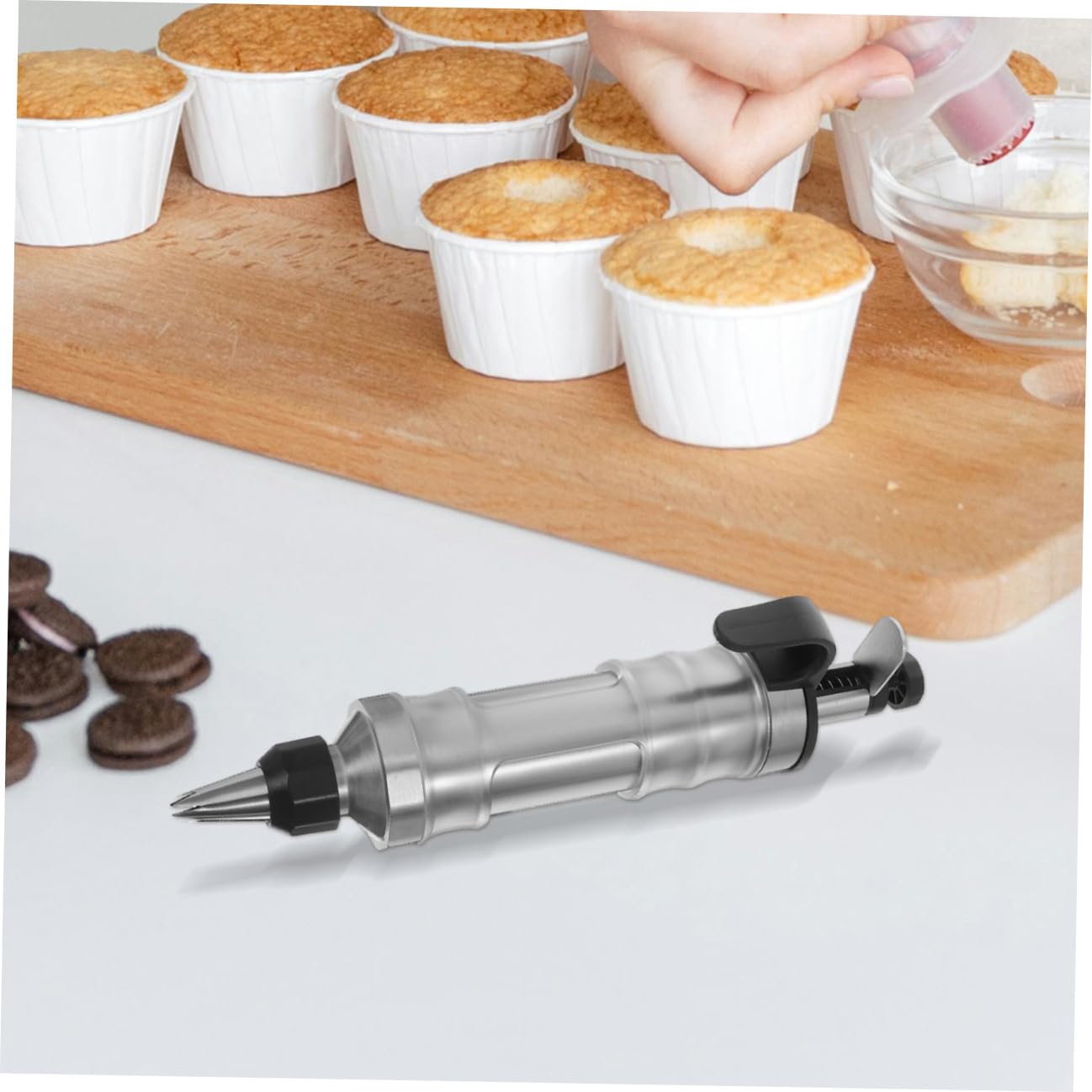 TOYANDONA Prensa Inoxidable de Galletas de Acero Repostería