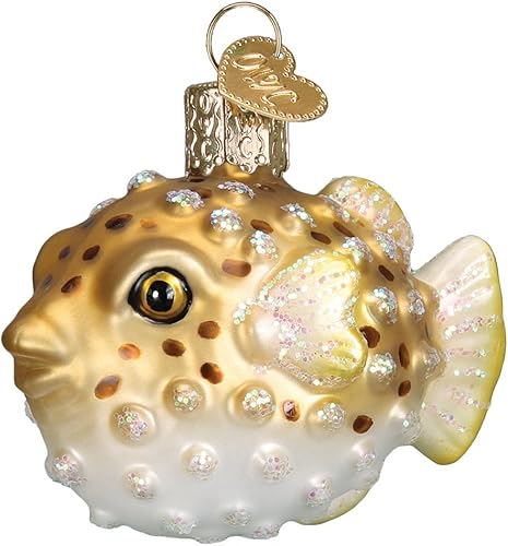 Old World Christmas Fish Collection Adornos de vidrio soplado para árbol de Navidad