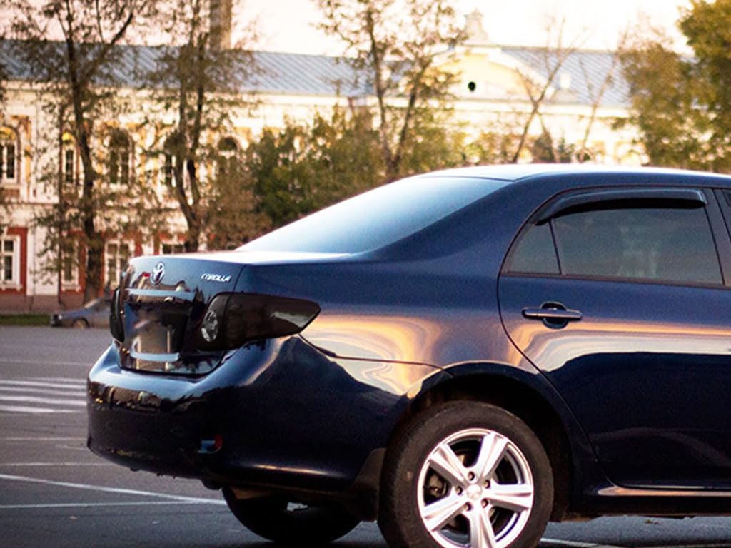 Rvinyl Tail Light Tint Covers Compatible with Toyota Corolla 2005-2008 - Matte Smoke