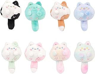Cute Cat Stuffed Animals - 8PCS Mini Cat Plushies Toy Bulk Cute Plush Toy Keychain Kids Gift Colorful Cats Stuffed Animals Toy Set Party Decorations Favors Backpack Pendants Ornaments(5.5")
