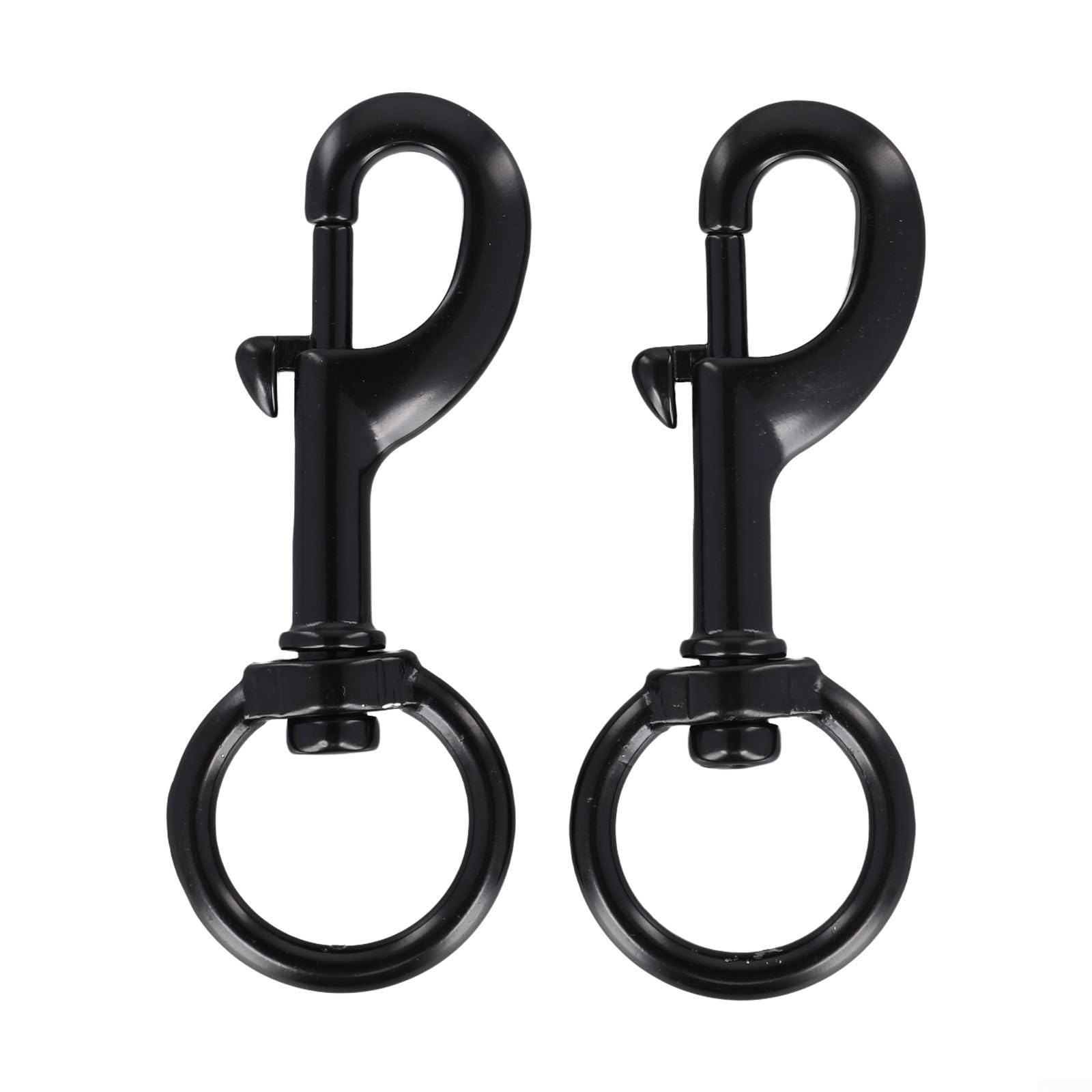 2 Pack Stainless Steel Swivel Eye Bolt Snap Hooks 316 Marine Grade with 360 Degree Rotating Ring for Diving Pet Leash and Tent (120mm)