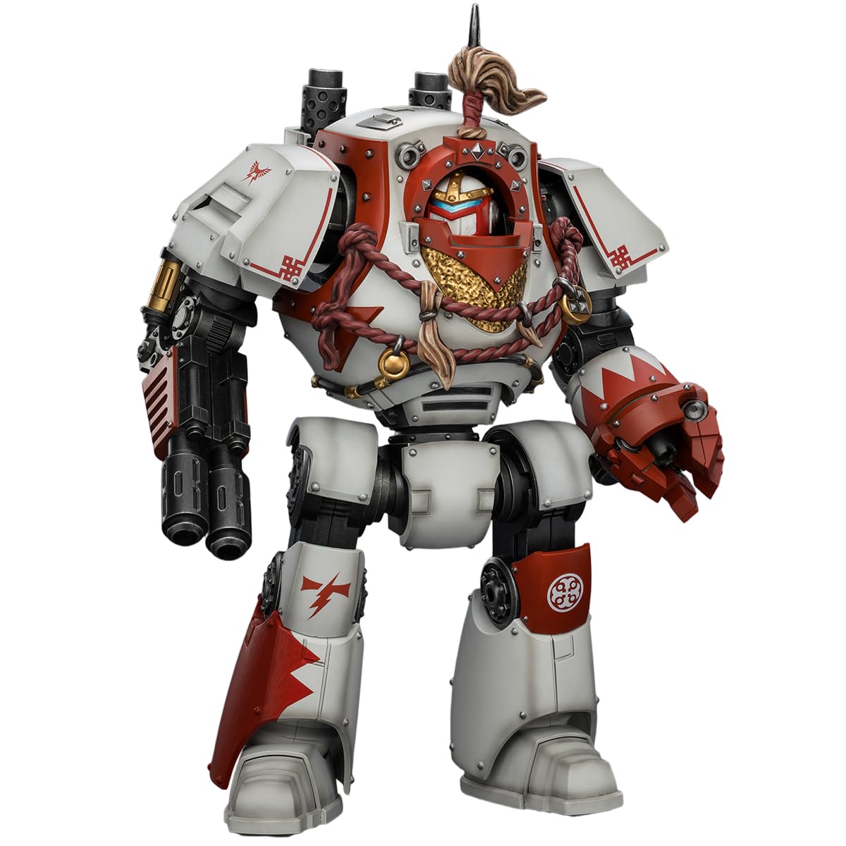 HiPlay JOYTOY Warhammer 40,000 White Scars Contemptor Dreadnought with Melta Cannon and Gravis power fist JT03790 1/18 Scale Action Figure