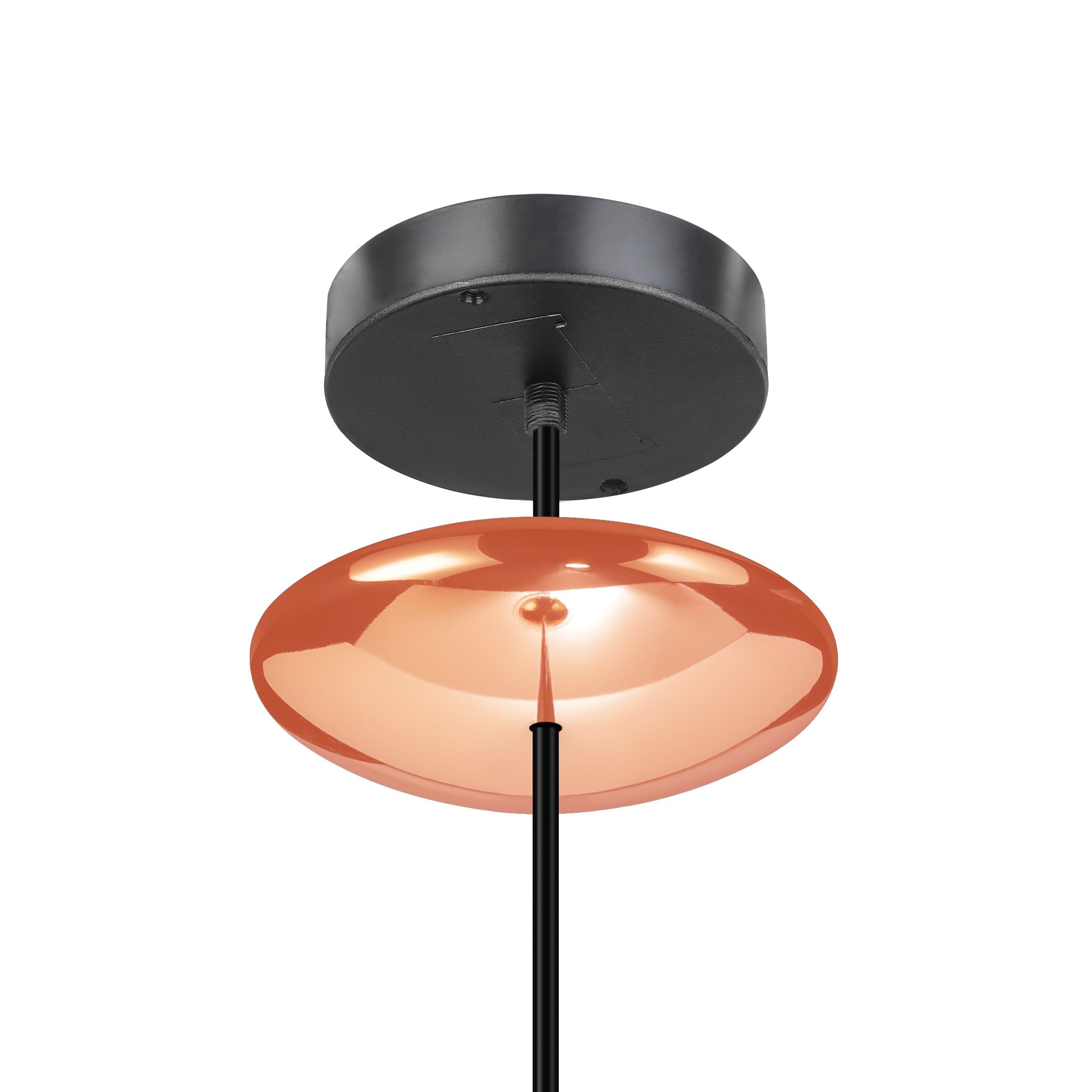 Eglo Lámpara colgante Hapton, lámpara suspendida estilo industrial vintage | de metal en cobre, lámpara para mesa de comedor y salón con casquillo E27, Ø 29 cm