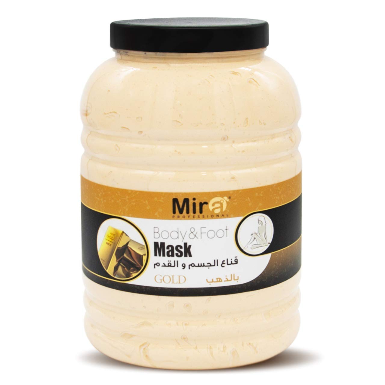 Body & Foot Mask Gold 5ltr | Deep Moisturizing & Softening Formula | Hydrating Spa Treatment for Dry Feet & Skin | Salon & Home Use