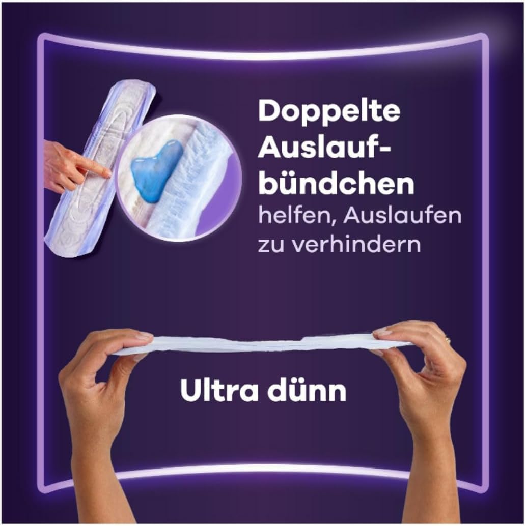 Mit Pufai Grocery, Discreet Ultimate Nacht Inkontinenzeinlagen für Frauen Monatspaket 4 X 12 STÜCK