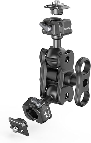 SmallRig Brazo mágico articulado de rotación de 360 con tornillo de 14", abrazadera de cámara HawkLock para monitor de campo, cámara, luz, carga