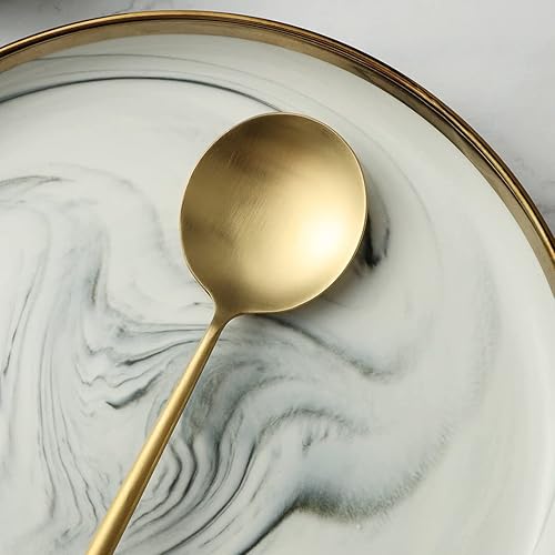 Miniatura 9 de Juego de cubiertos de 16 piezas y servidores de ensalada, cuchara y tenedor