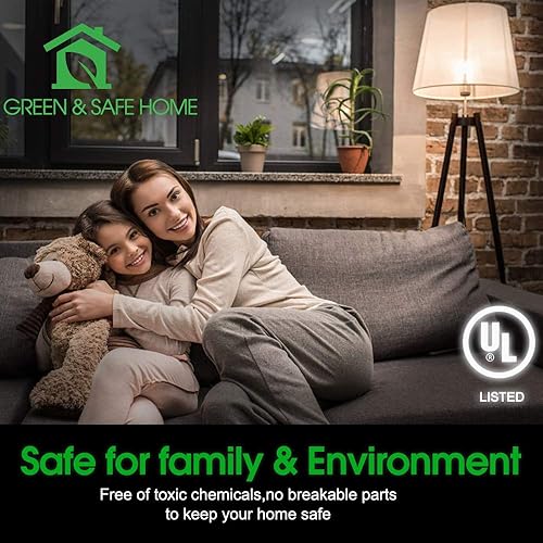 Miniatura 8 de Energetic - Bombilla LED A19 equivalente a 100 W, luz diurna 5000 K, base E26, no regulable, 1600 lúmenes, certificación UL, paquete de 4