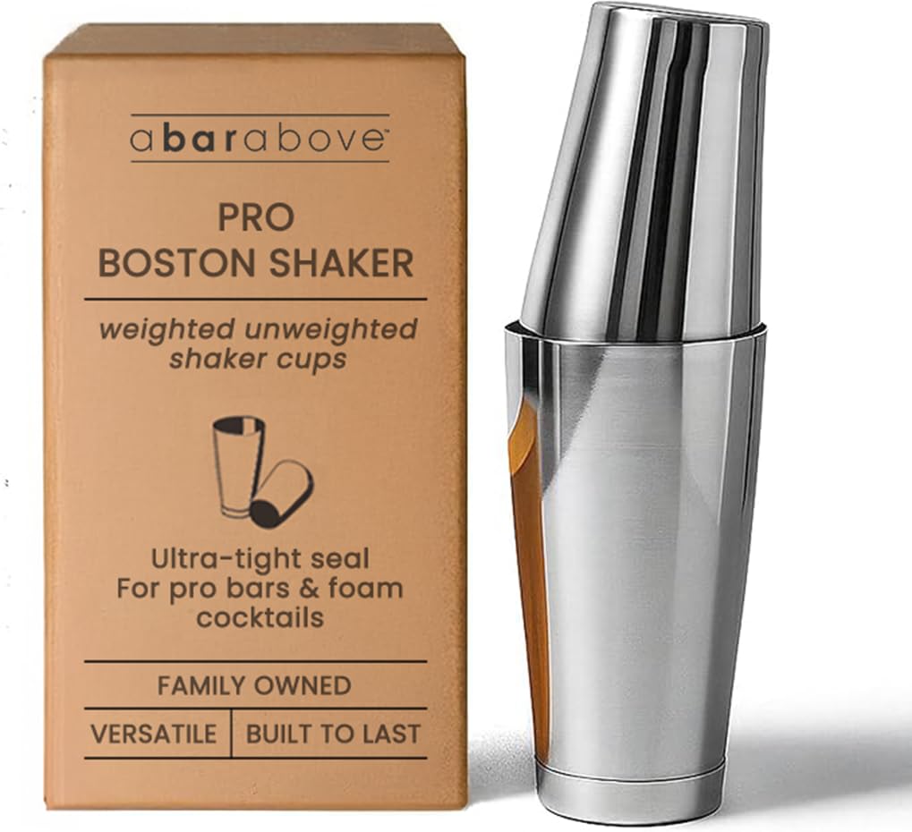 Top Shelf Bar Supply Acciaio inossidabile Boston shaker: 2 pezzi: professionale barista cocktail shaker 18 once e 28 once acciaio inossidabile