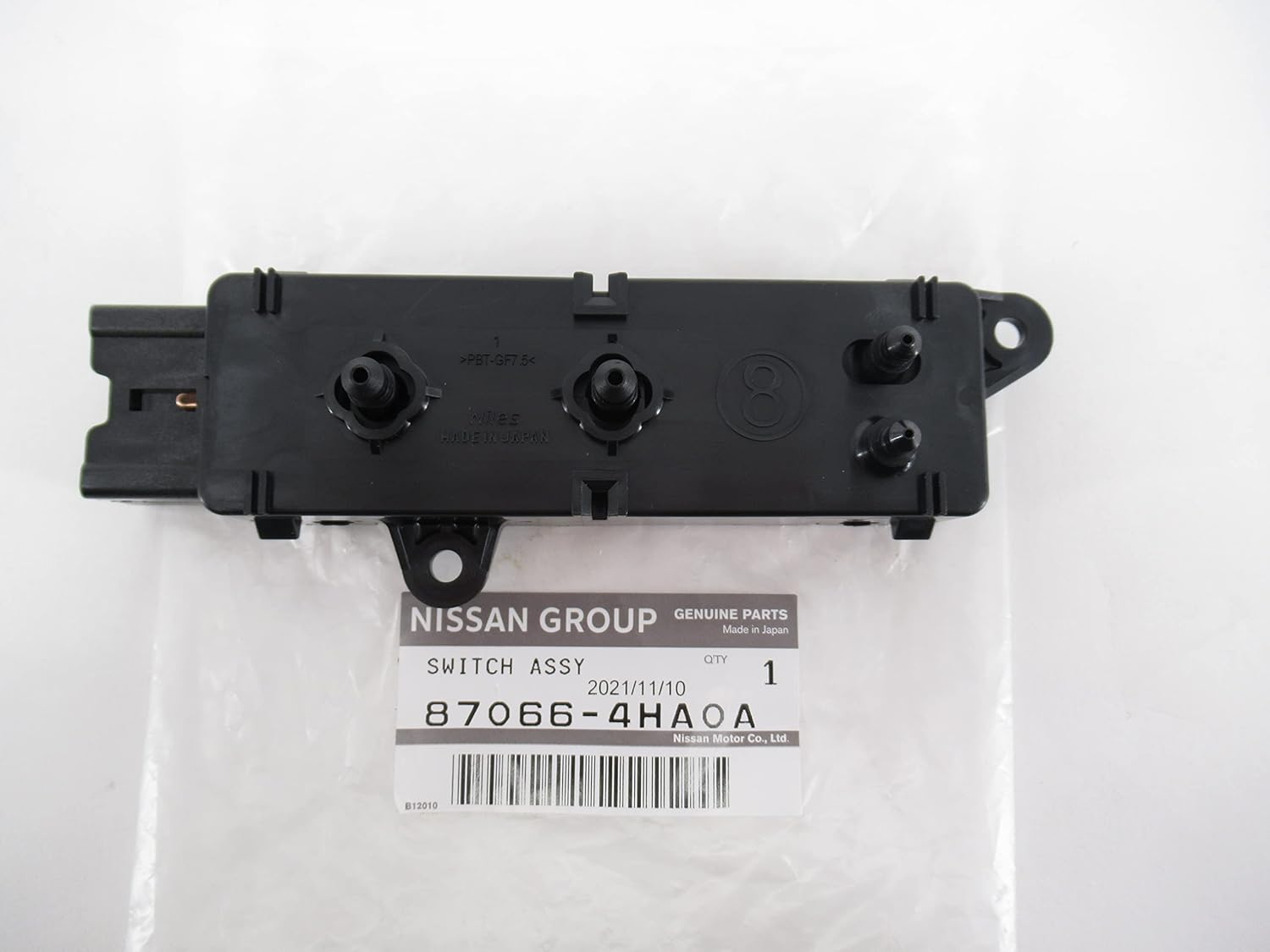 Nissan 87066-4HA0A Switch Assembly-Front Seat Left-Hand
