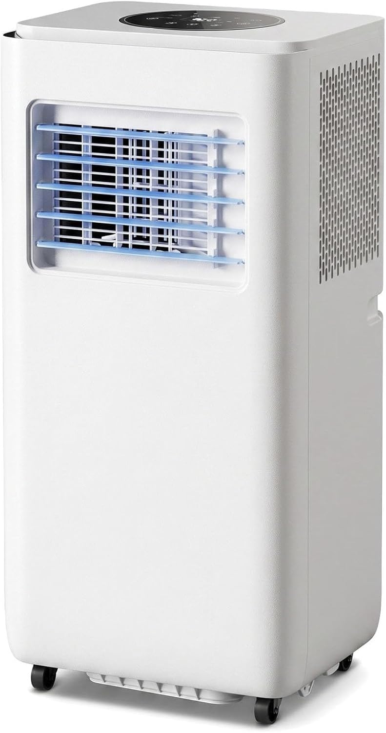 Tragbare Klimaanlage 14000 BTU, Fernbedienung, 24h Timer, Fensterset, kühlt bis 28 m², Oszillationsfunktion, 2 Geschwindigkeitsstufen für zu Hause & Büro, 14000 BTU, 14000 BTU