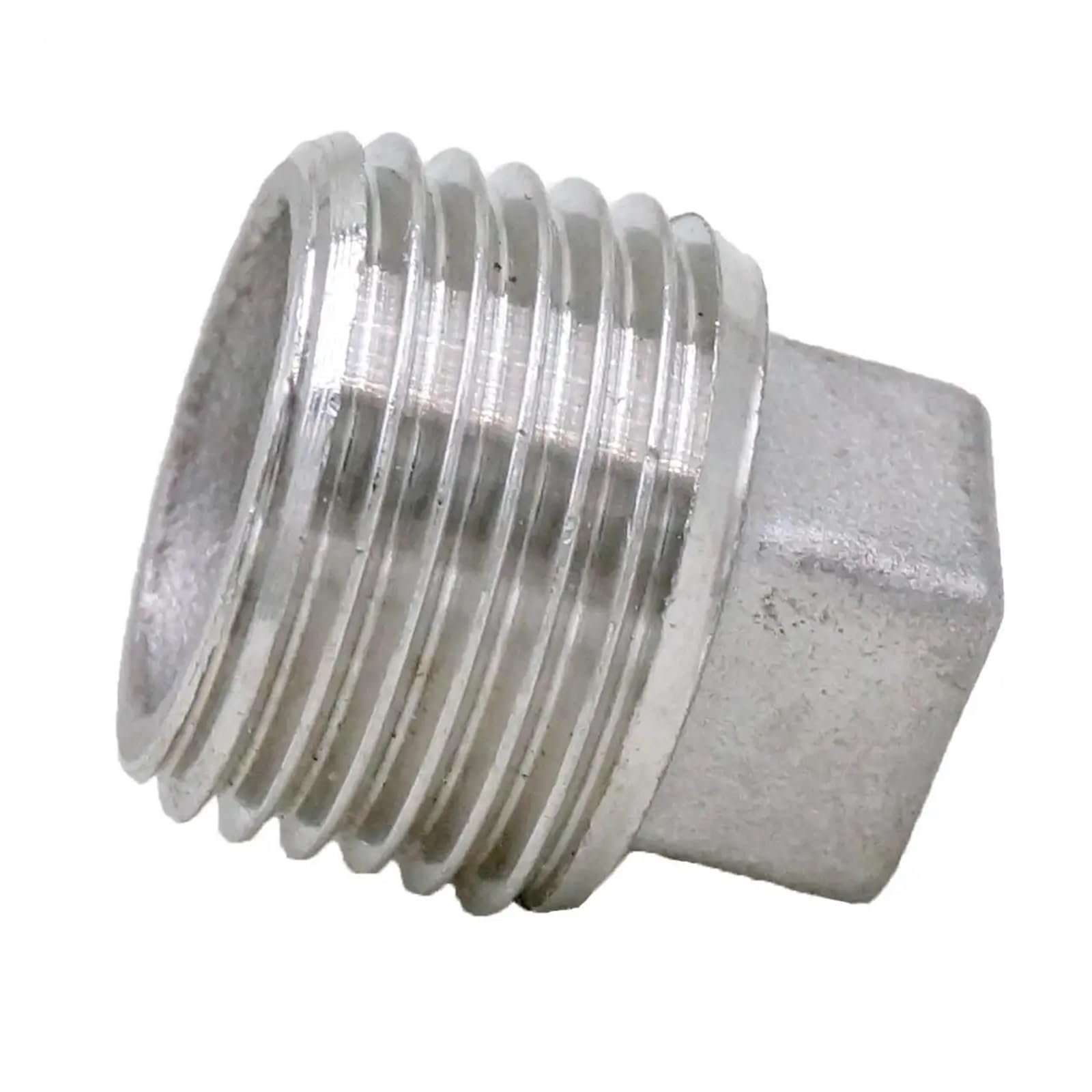1/2"" BSP Male Threaded Connection 304 Stainless Steel Pipe Fitting Countersunk Square Head Operating Pressure 2.5 Mpa