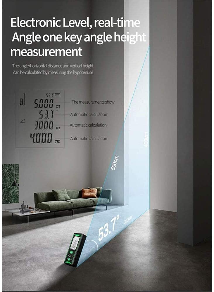 Telémetro láser 50 m 70 m 100 m buscador de rango sala instrumento de medición LCD pantalla digital herramienta de cinta métrica (tamaño : 70 m)