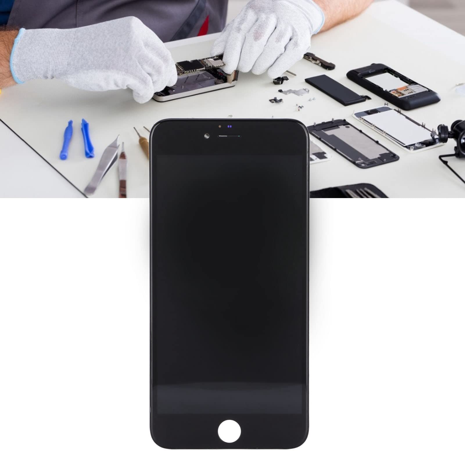 Aramox Matryca LCD i Digitizer do Wymiany dla 6 Plus, Full View (BLACK)