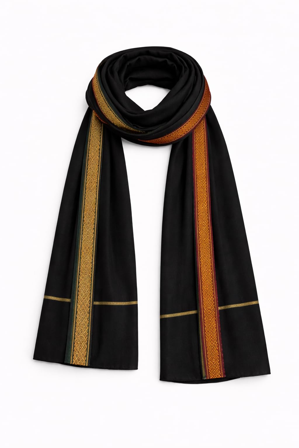 Black Cotton Gamcha for Men, Traditional Indian Multipurpose Bath Towel, Lightweight Quick Dry Cloth-image-35