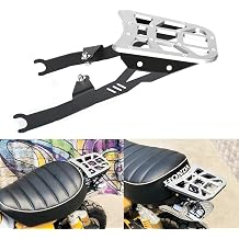 Monkey125 Rear Seat Top Tail Rack Luggage Storage Cargo Holder Plate Compatible for Monkey 125 2018-2024 CNC Motorcycle Rear Seat Extension Plate Silver