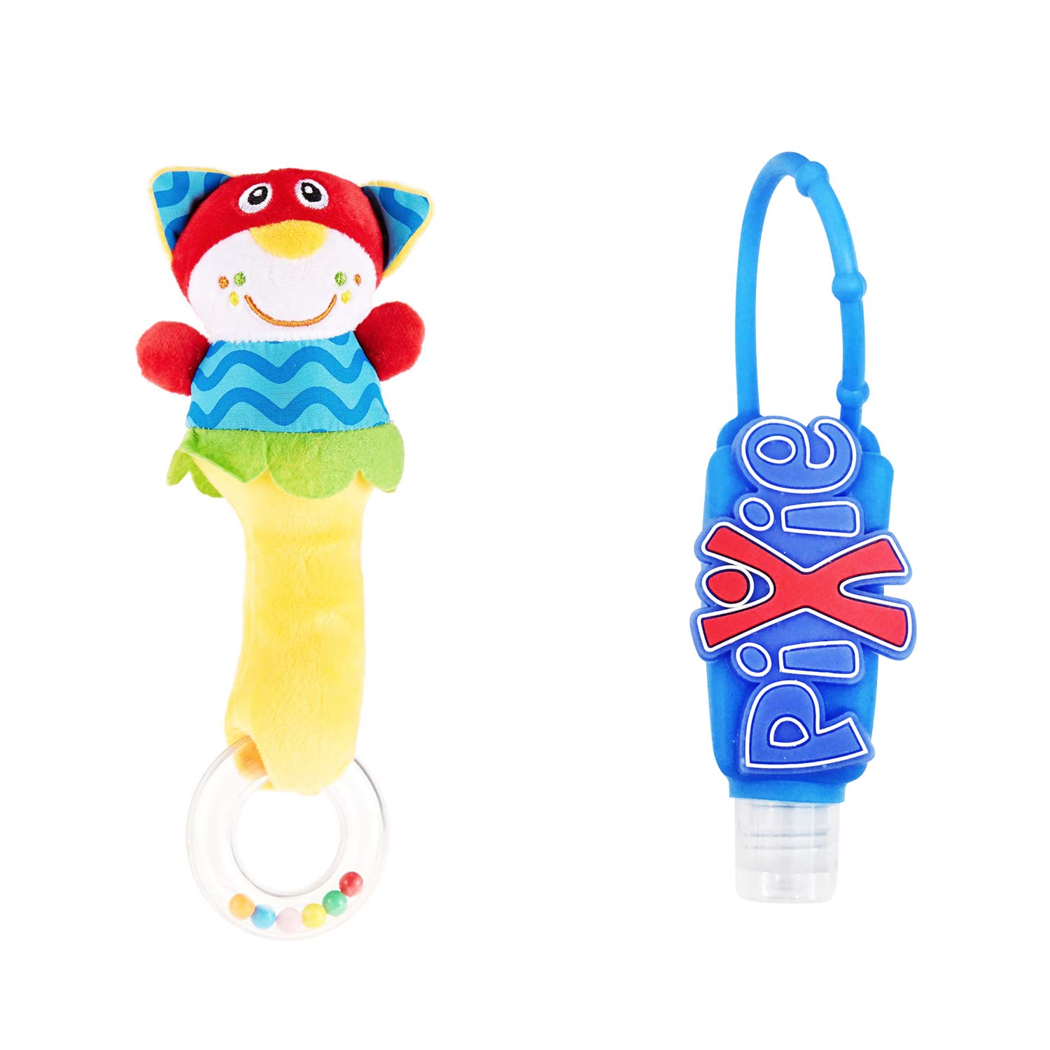 Pixie Cat Rattle Toy With Hand Sanitizer, Pack Of 2
