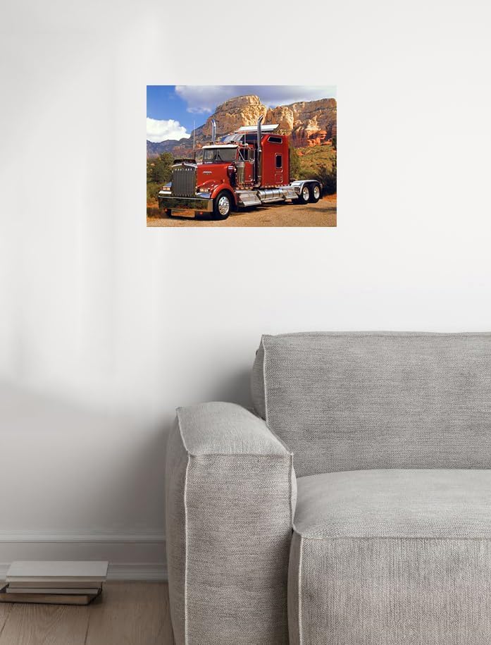 Miniatura 4 de Impact Posters Gallery Póster decorativo de pared de transporte de camiones de Kenworth granate (16 x 20 pulgadas)