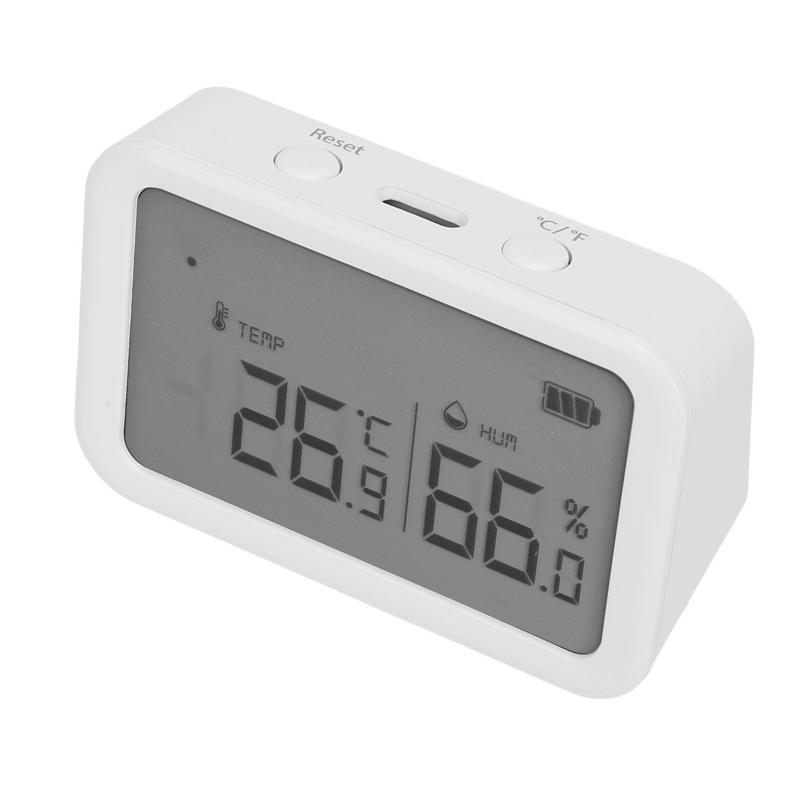ANGGREK Termometro Igrometro Digitale per Interni Sensore di Umidità e Temperatura Monitor di Controllo Mobile per Uso Domestico Incubatrici e Serre