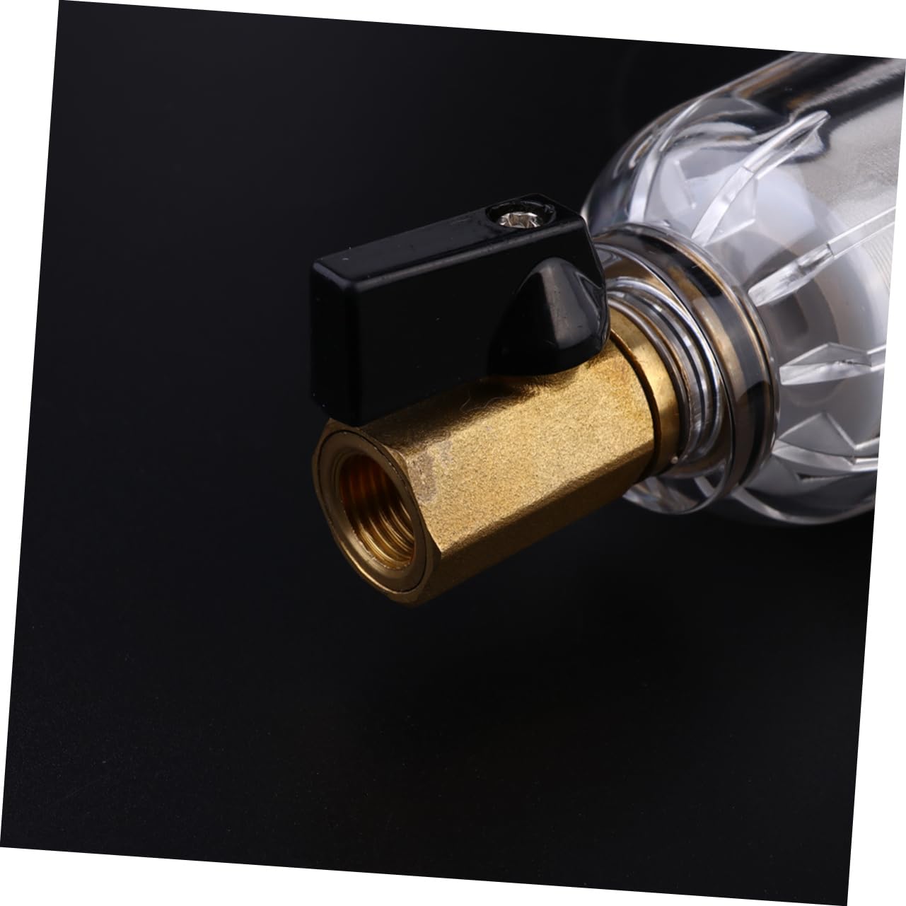 Goldener Wasserhahn Frontfilter mit Rückspülfunktion 1 Zoll bis 1/2 Zoll