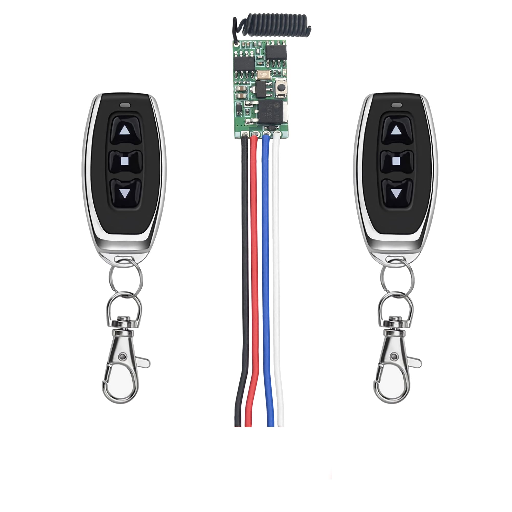 12V Remote Control Light Switch，Mini Remote Control Switch, DC 5V/12V/24V/3A Miniature RF On/Off, Wireless Relay On/Off Kit for Lamps, for LED Lights,