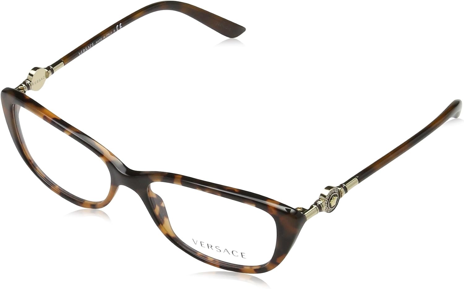 Versace Women's VE3206 Eyeglasses Havana 52mm Clothing