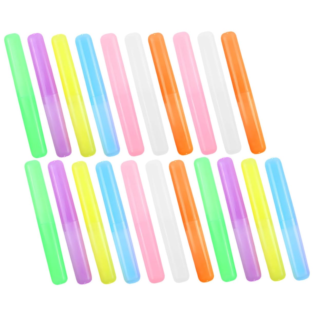 MAGICLULU 5 Juegos Estuche para Cepillos De Color Portacepillos De para Viajar Contenedor De Cepillo De Caja De Cepillo De Páginas 21 Uds * 5