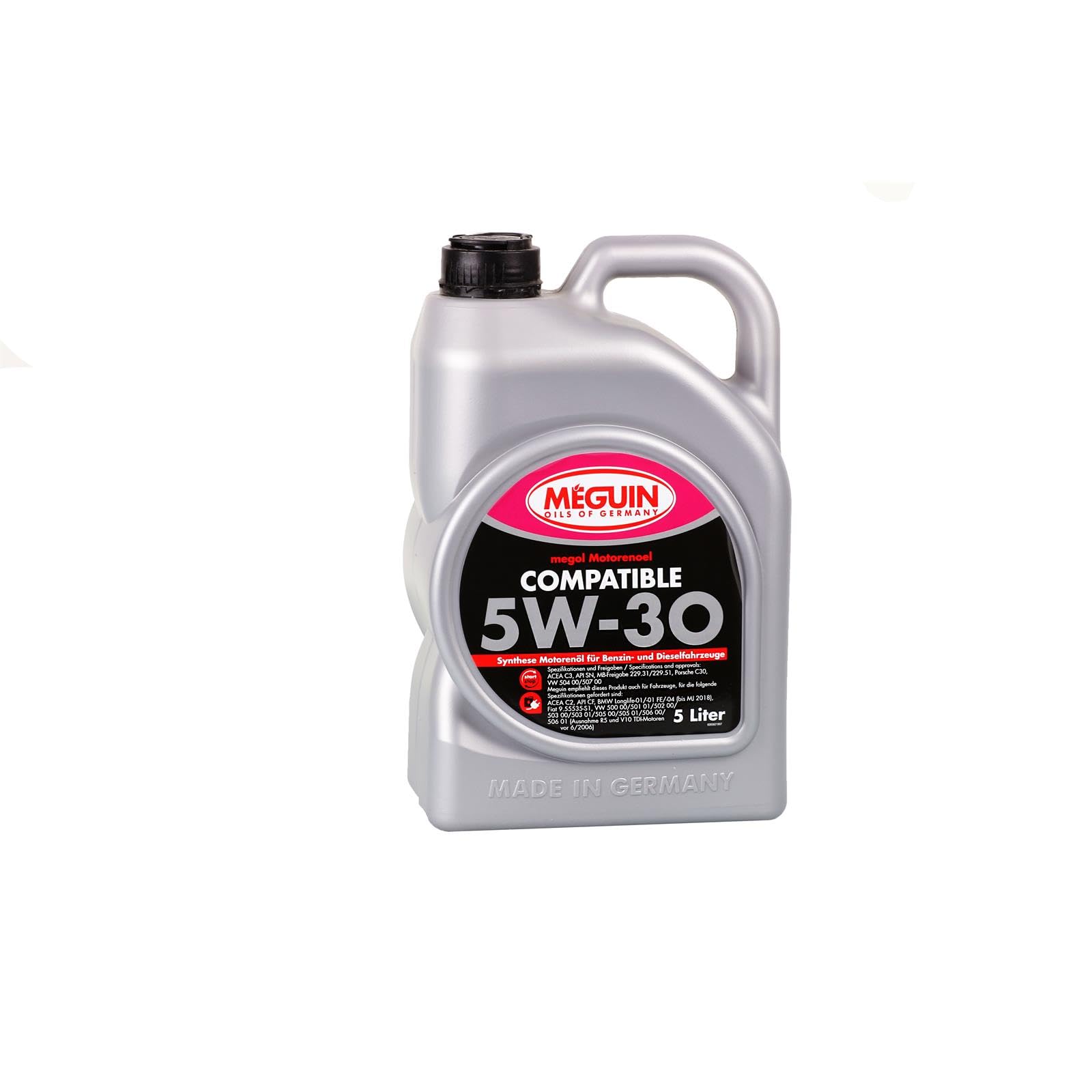 Liqui Moly Meguin Megol Compatible SAE 5W-30 Plus | 5 L | Synthesetechnologie Motoröl | Art.-Nr.: 6562