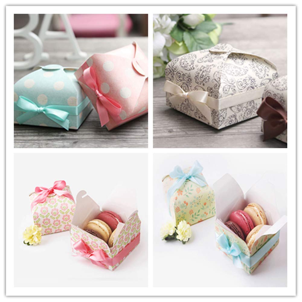 25pcs Boîte De Bonbons Croisés Boîtes De Cadeaux De Bonbons