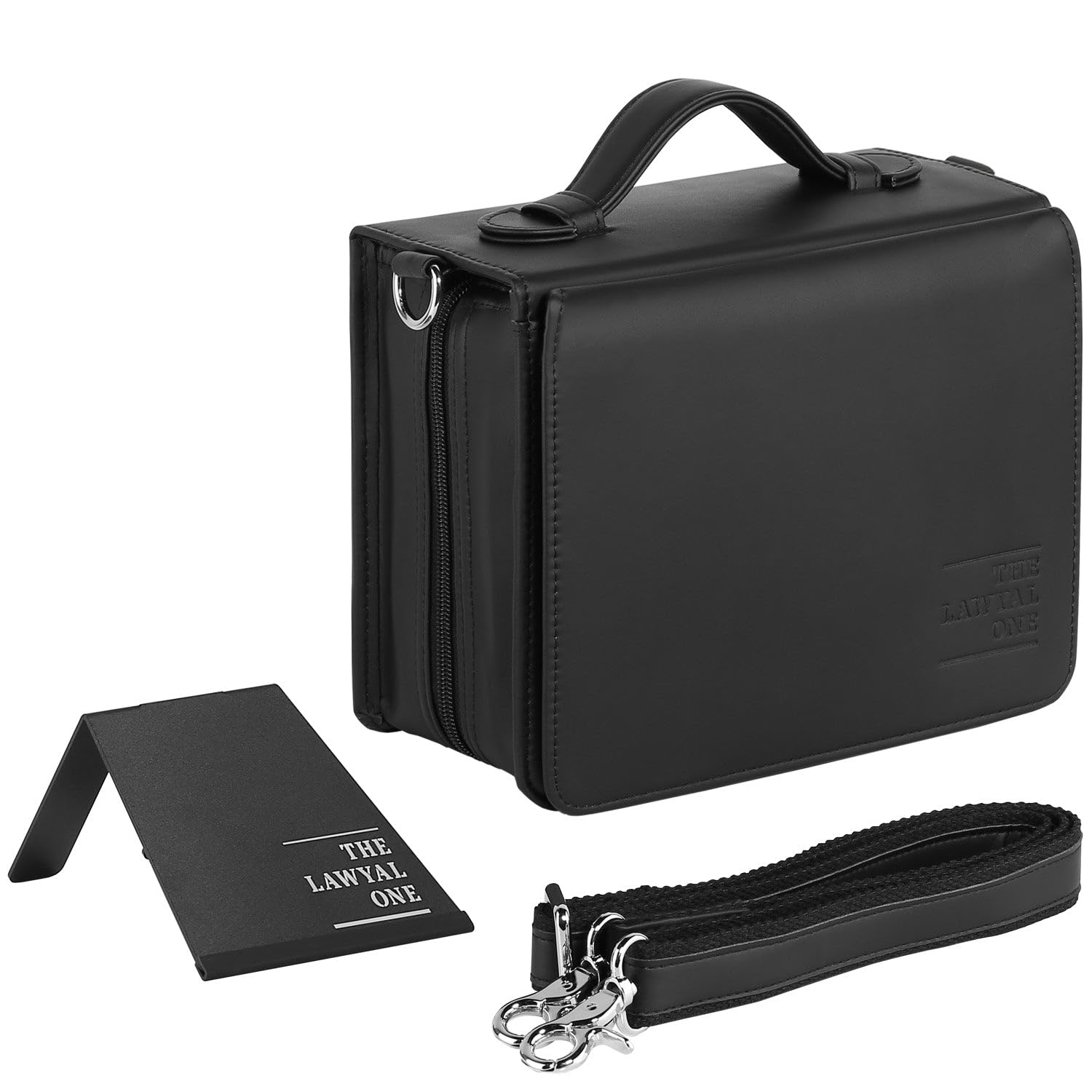 The Lawyal One Habersack Tasche XL Kunstleder Federmäppchen Schwarz Jura