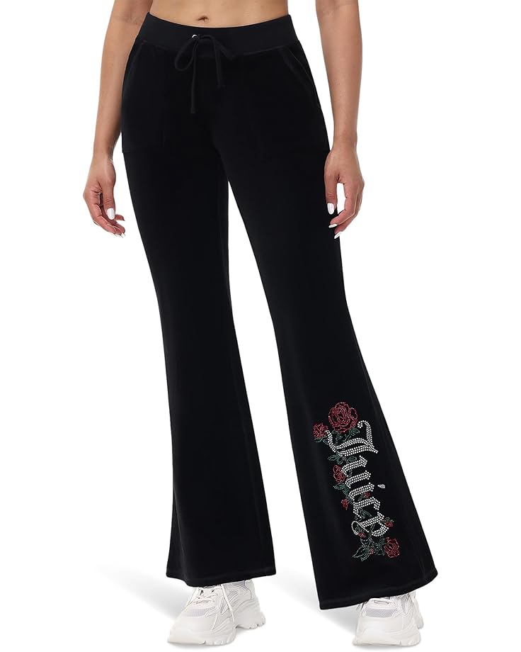 Juicy Couture Heritage Low Rise Snap Pocket Track Pants - Main View