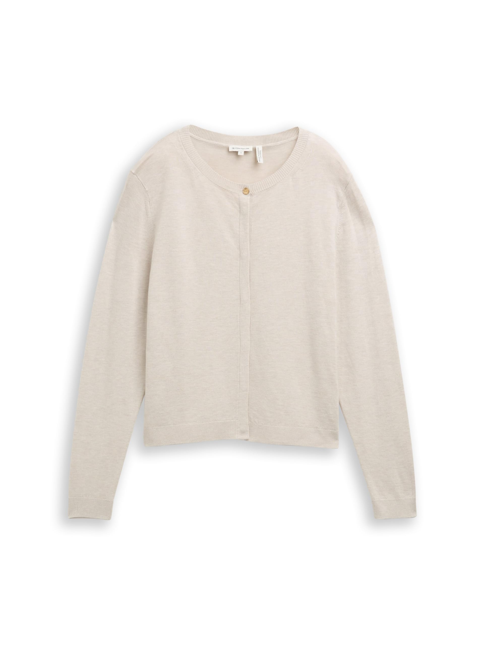 TOM TAILOR Damen Cardigan mit verdeckter Knopfleiste