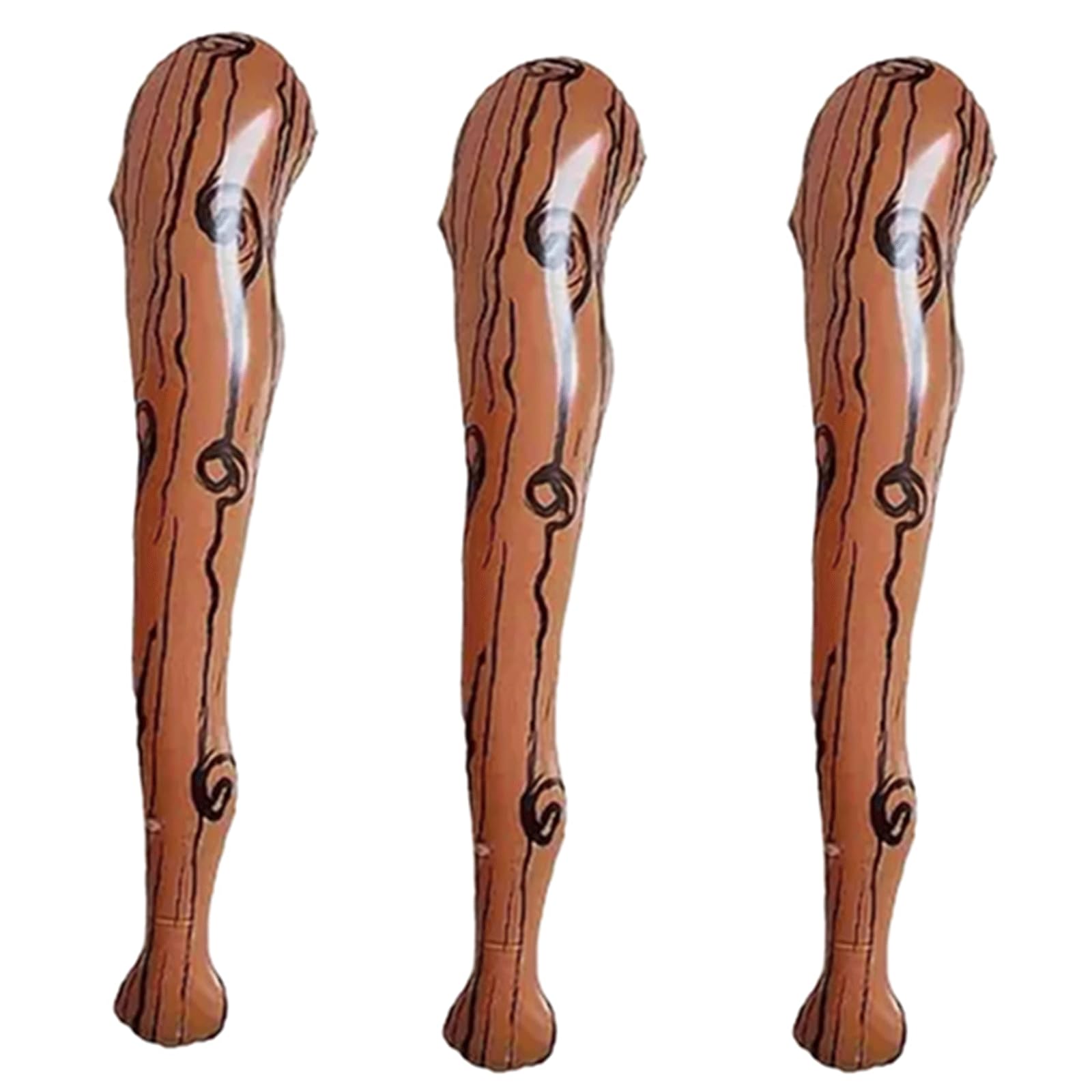 BDHI 3pcs Cave Club Inflatable Baseball Bat Inflatable Wooden Stick Costume Accessories Caveman Bat Decoration Party(Y373-3)