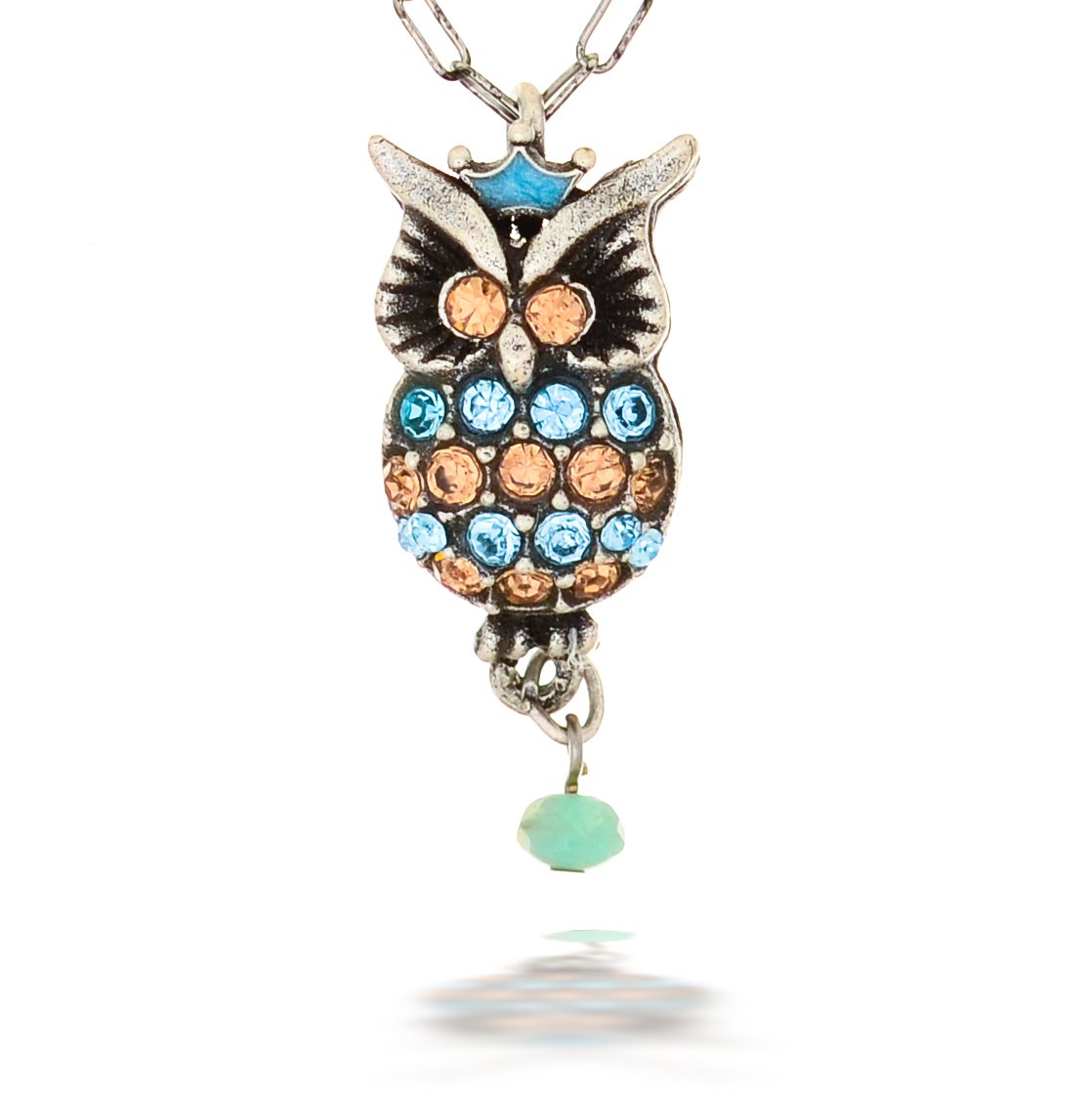 La Contessa Crowned Owl Pendant Necklace, Designed by Mary DeMarco and Curated by The Artazia Collection - N8864