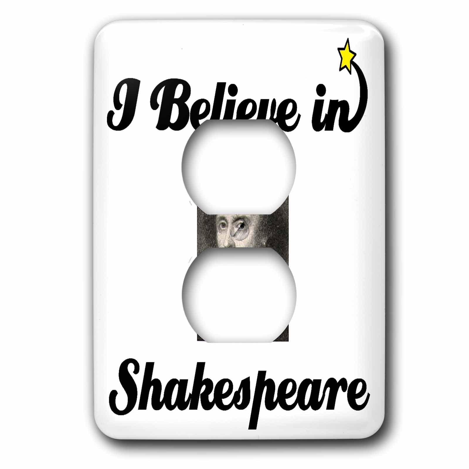 I Believe In Shakespeare plaque de prise double par 3dRose décorative