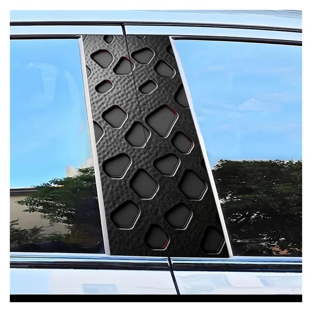 Dabhuoc One Color Car Parts 2Pcs Car Center Pillar Stickers Holes Scratch Protection