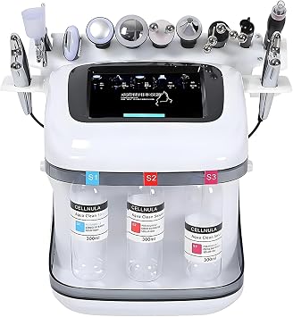 Hydrogen Oxygen Beauty Machine,10 in 1 Water Oxygen Hydra-Facial Machine with 8 Inch Display Screen,Quickly Decompose Water Molecules Deep Cleansing,for Beauty Salon