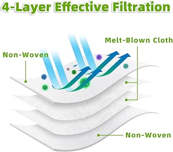 6 Pack Dust Bgas for Airzeen Q6 SE, for Laresar L6 Nex, for HONITURE Q6 SE Robot Vacuum, Replacement 6 Vacuum Bags