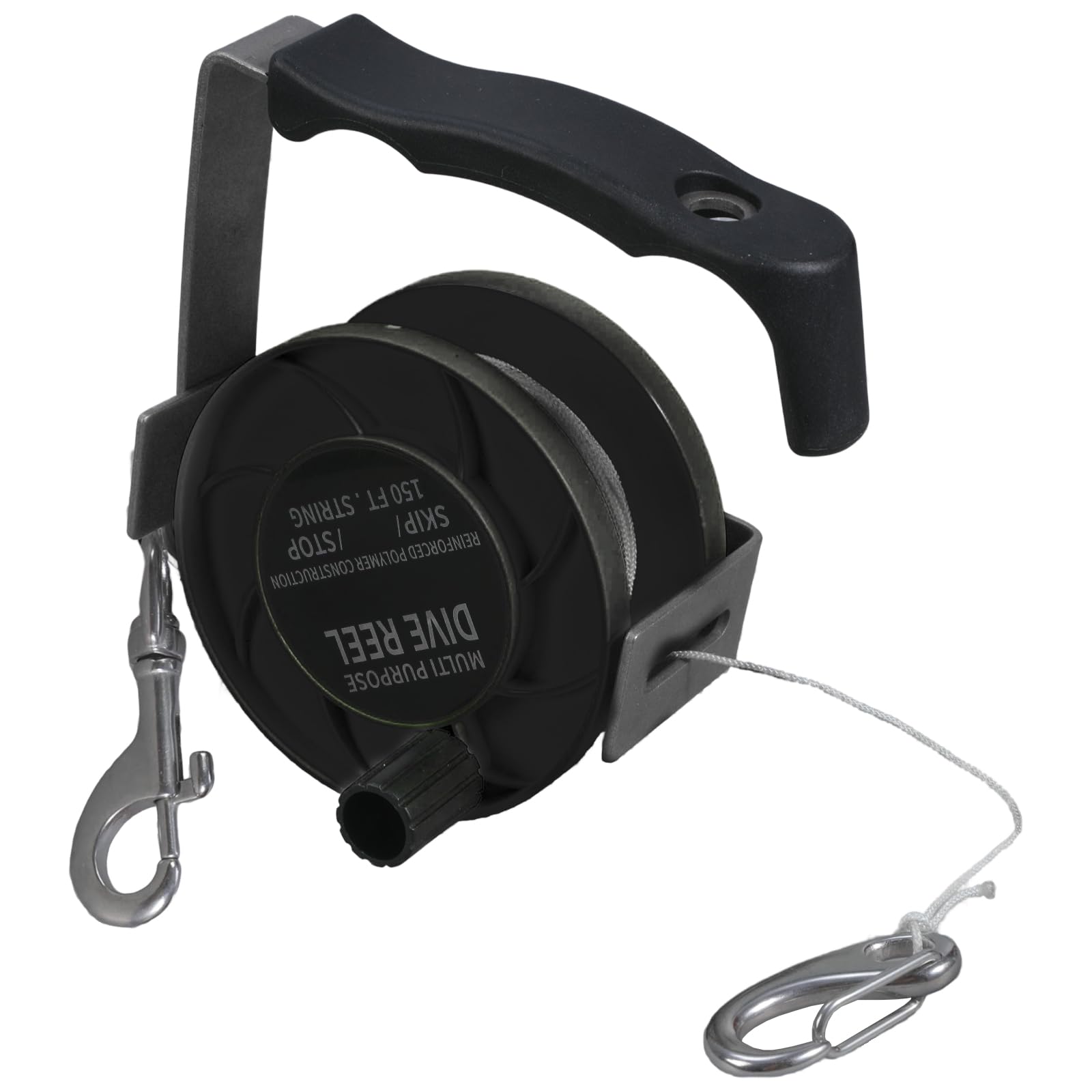 High-Strength Metal Diving Line Reel with Comforts Grips for Wreck Exploration & Underwater Fishing Underwater Reel
